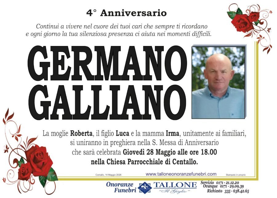 Manifesto di GERMANO GALLIANO