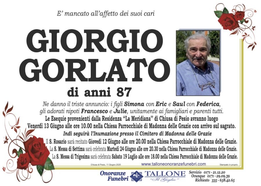 Manifesto di GIORGIO GORLATO Manifesto di GIORGIO GORLATO
