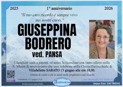 GIUSEPPINA BODRERO ved. PANSA