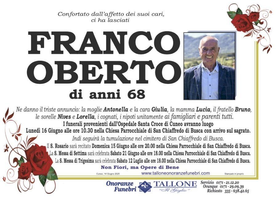 Manifesto di FRANCO OBERTO Manifesto di FRANCO OBERTO