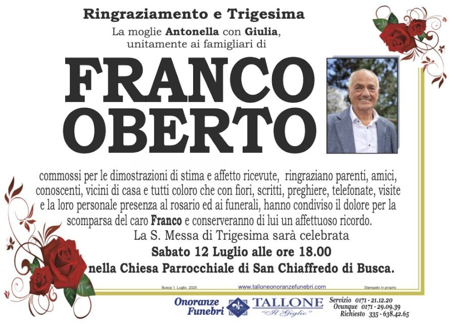 Manifesto di FRANCO OBERTO
