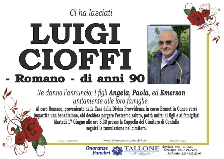 Manifesto di LUIGI CIOFFI "ROMANO" Manifesto di LUIGI CIOFFI "ROMANO"