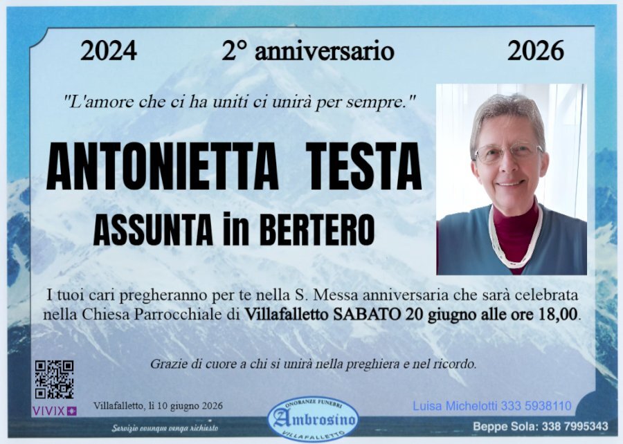 Manifesto di ANTONIETTA TESTA