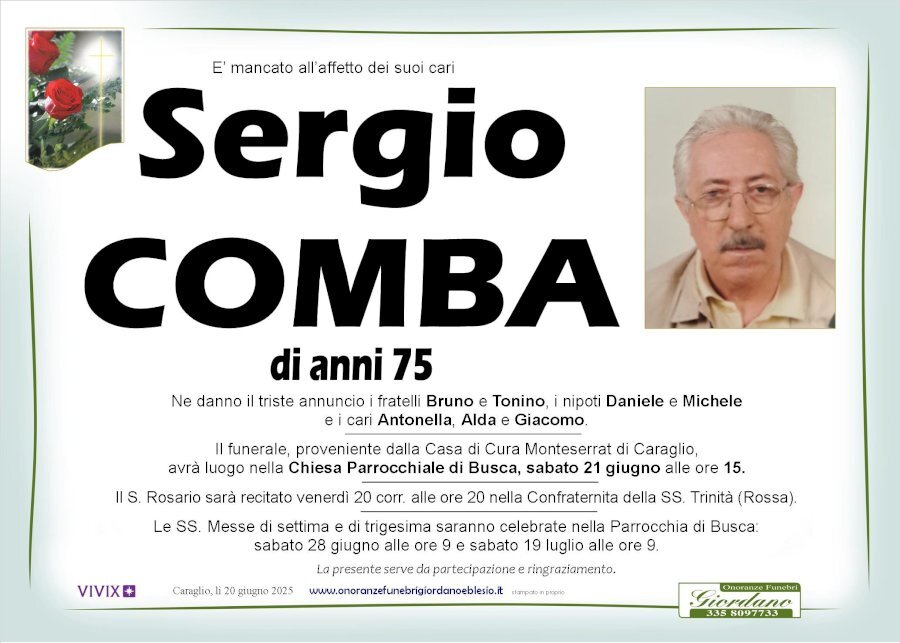 Manifesto di SERGIO COMBA Manifesto di SERGIO COMBA