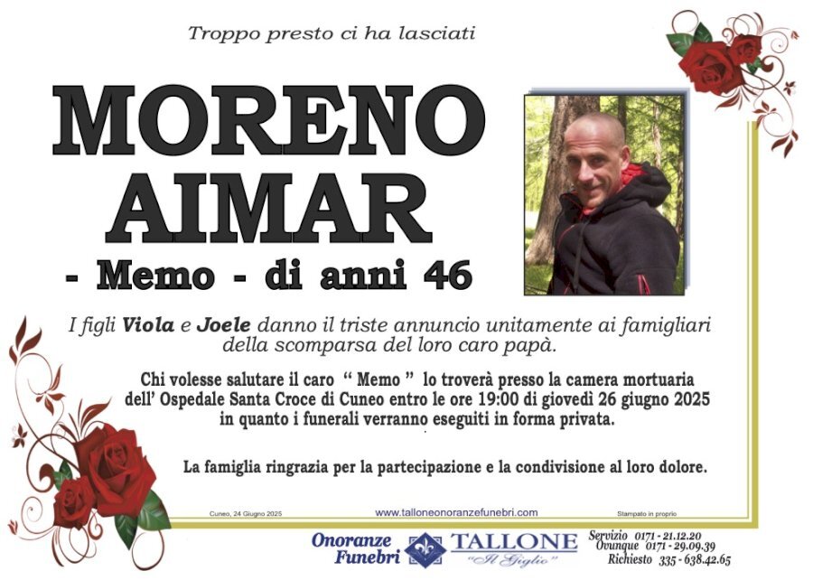 Manifesto di MORENO AIMAR "MEMO" Manifesto di MORENO AIMAR "MEMO"