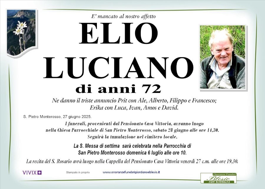 Manifesto di ELIO LUCIANO Manifesto di ELIO LUCIANO