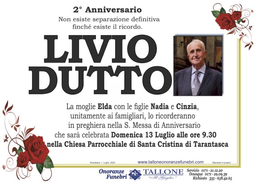 Manifesto di LIVIO DUTTO Manifesto di LIVIO DUTTO