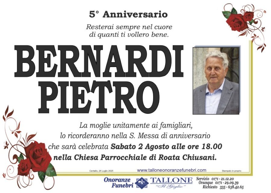 Manifesto di PIETRO BERNARDI Manifesto di PIETRO BERNARDI
