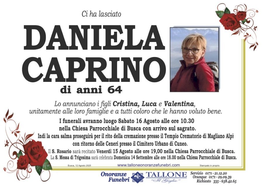 Manifesto di DANIELA CAPRINO