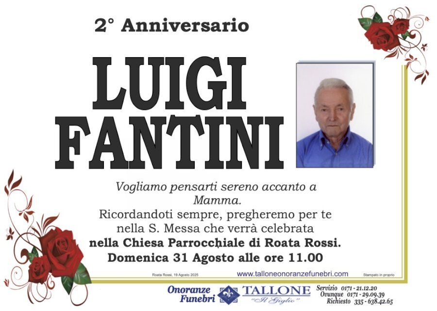 Manifesto di LUIGI FANTINI Manifesto di LUIGI FANTINI