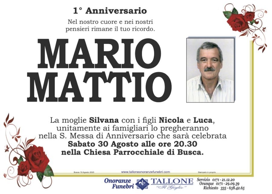 Manifesto di MARIO MATTIO Manifesto di MARIO MATTIO