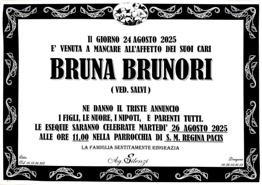 Manifesto di BRUNA BRUNORI Manifesto di BRUNA BRUNORI