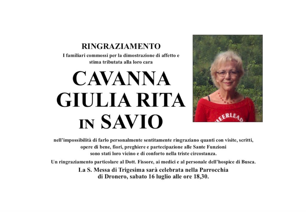 Manifesto di GIULIA RITA CAVANNA in SAVIO
