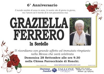 GRAZIELLA FERRERO in SORDELLO