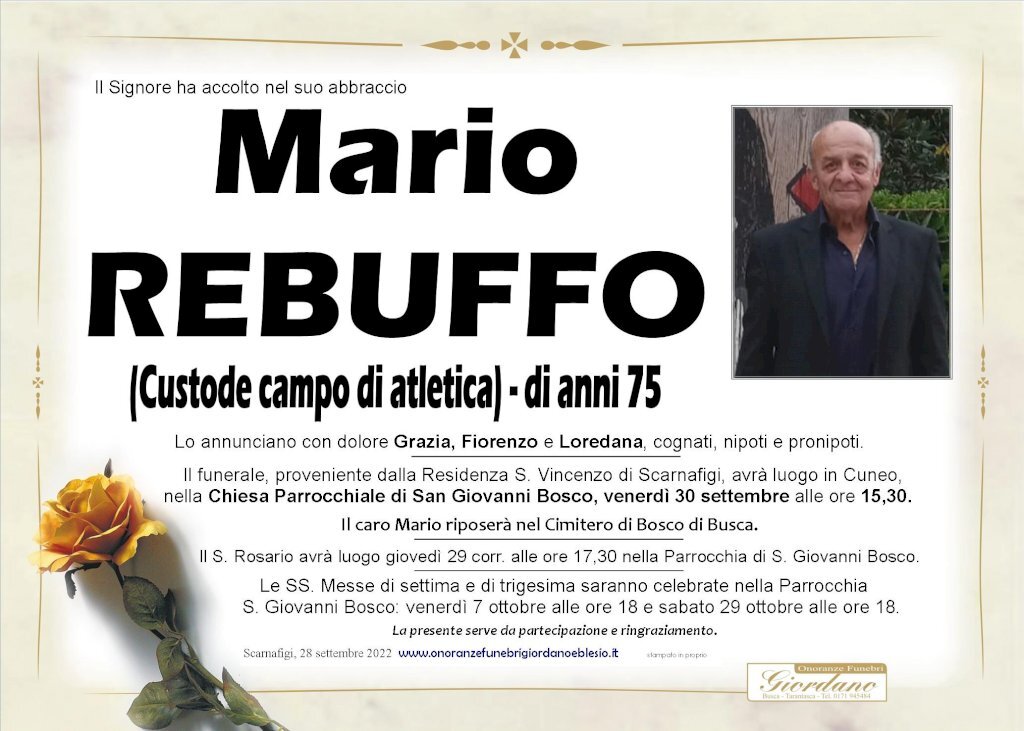 Manifesto di MARIO REBUFFO