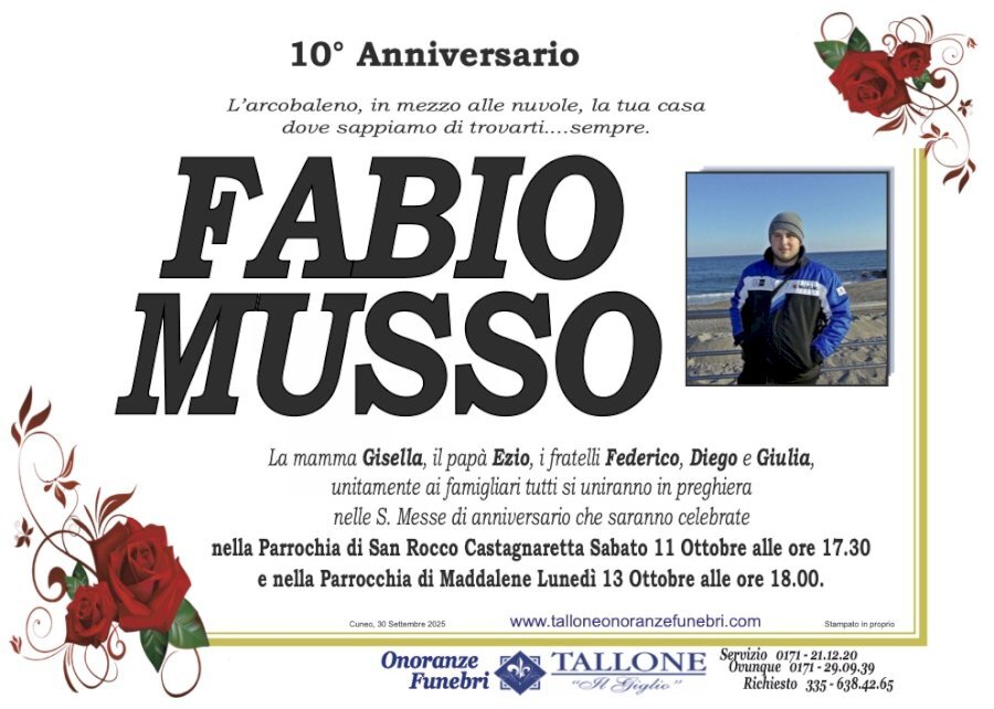 Manifesto di FABIO MUSSO Manifesto di FABIO MUSSO