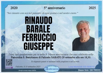 FERRUCCIO GIUSEPPE RINAUDO BARALE