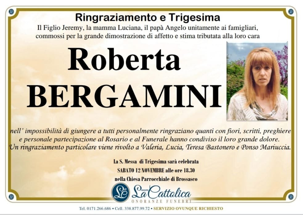 Manifesto di ROBERTA BERGAMINI