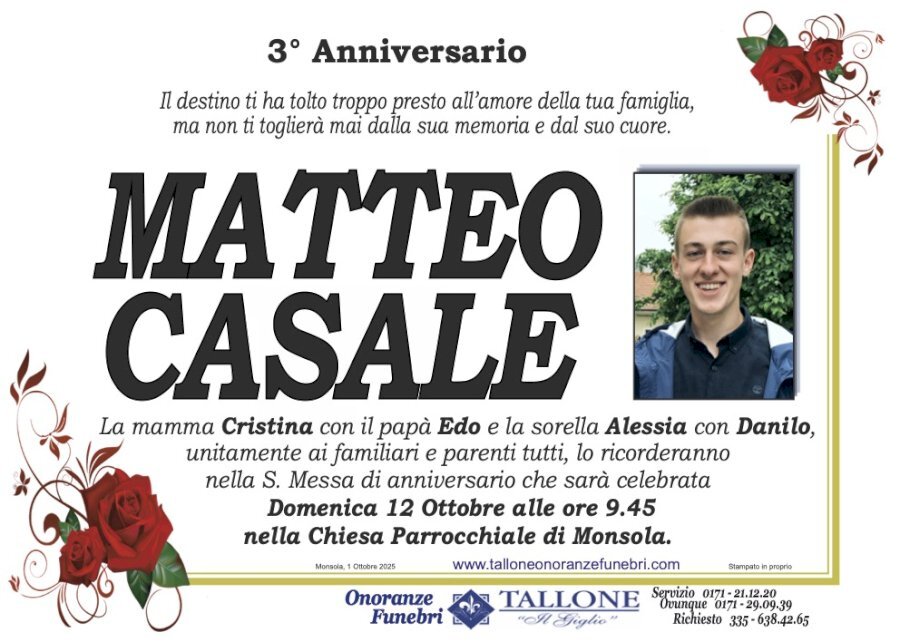 Manifesto di MATTEO CASALE "MET" Manifesto di MATTEO CASALE "MET"
