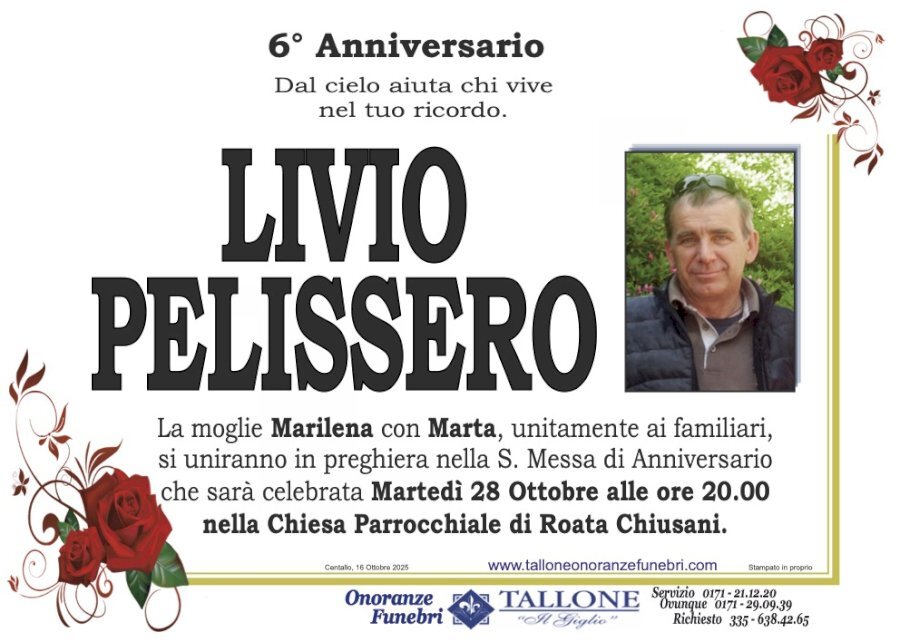 Manifesto di LIVIO PELISSERO Manifesto di LIVIO PELISSERO
