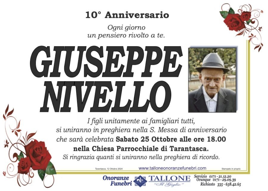 Manifesto di GIUSEPPE NIVELLO