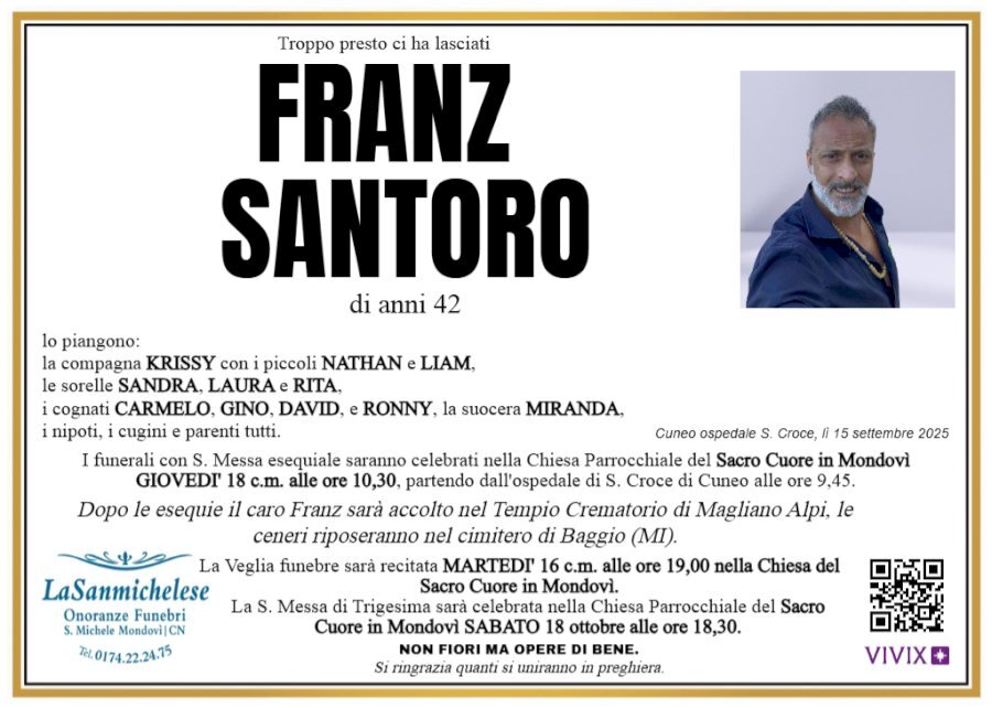 Manifesto di FRANZ SANTORO