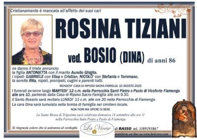 ROSINO TIZIANI "DINA"