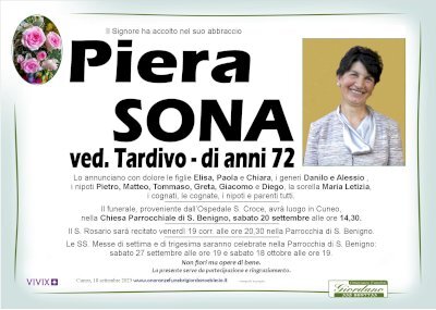 PIERA SONA ved. TARDIVO