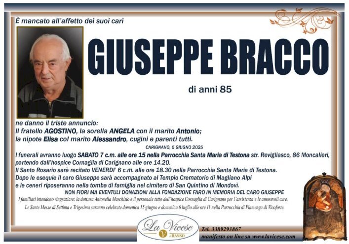Manifesto di GIUSEPPE BRACCO