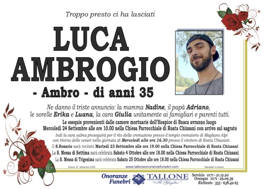 Manifesto di LUCA AMBROGIO "AMBRO"