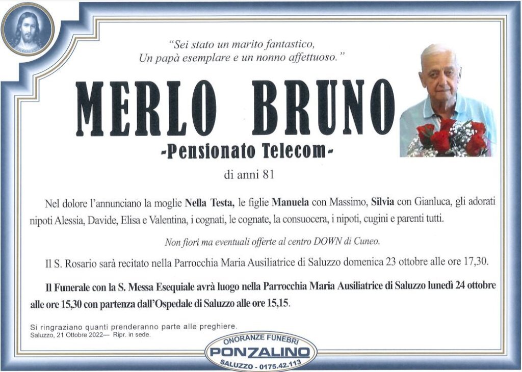 Manifesto di BRUNO MERLO