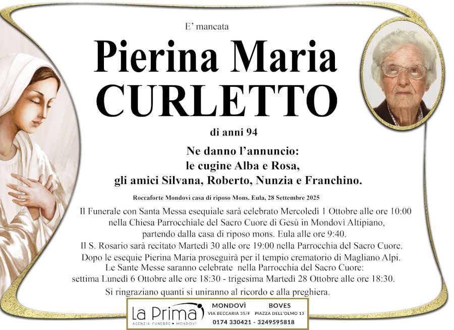 Manifesto di PIERINA MARIA CURLETTO
