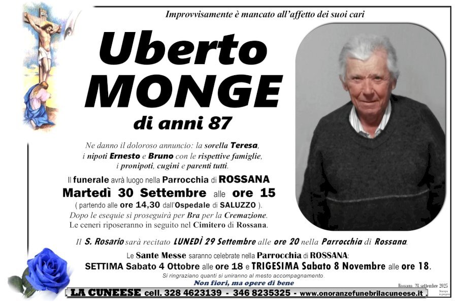 Manifesto di UBERTO MONGE