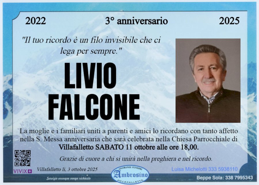 Manifesto di LIVIO FALCONE Manifesto di LIVIO FALCONE