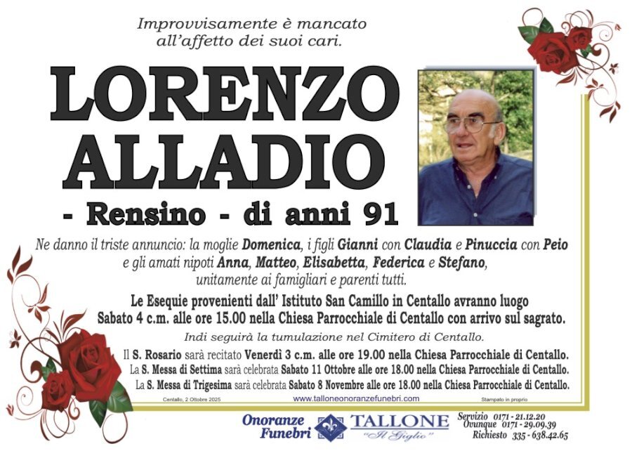 Manifesto di LORENZO ALLADIO "RESINO"