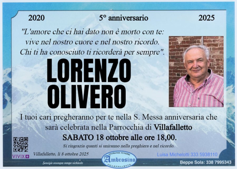 Manifesto di LORENZO OLIVERO Manifesto di LORENZO OLIVERO