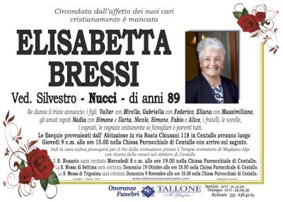 ELISABETTA BRESSI "NUCCI" ved. SILVESTRO