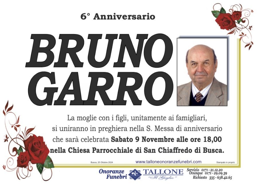 Manifesto di BRUNO GARRO