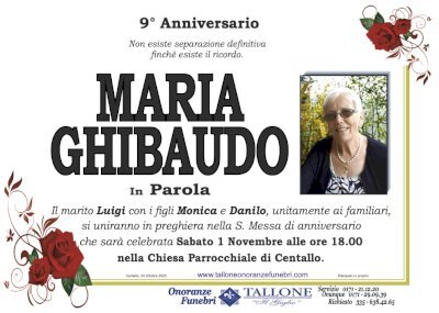 MARIA GHIBAUDO in PAROLA