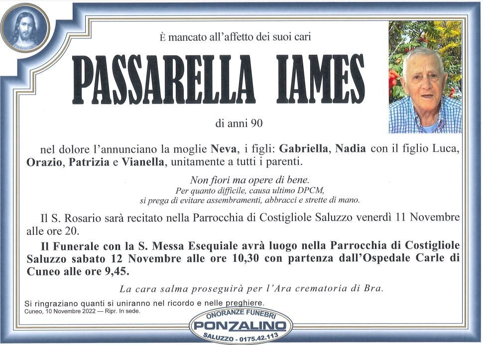 Manifesto di IAMES PASSARELLA