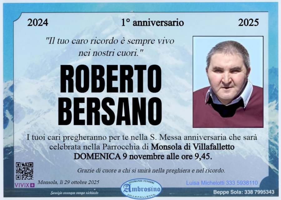Manifesto di ROBERTO BERSANO