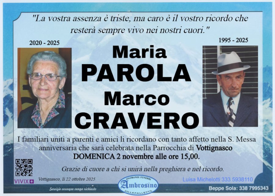Manifesto di MARIA PAROLA