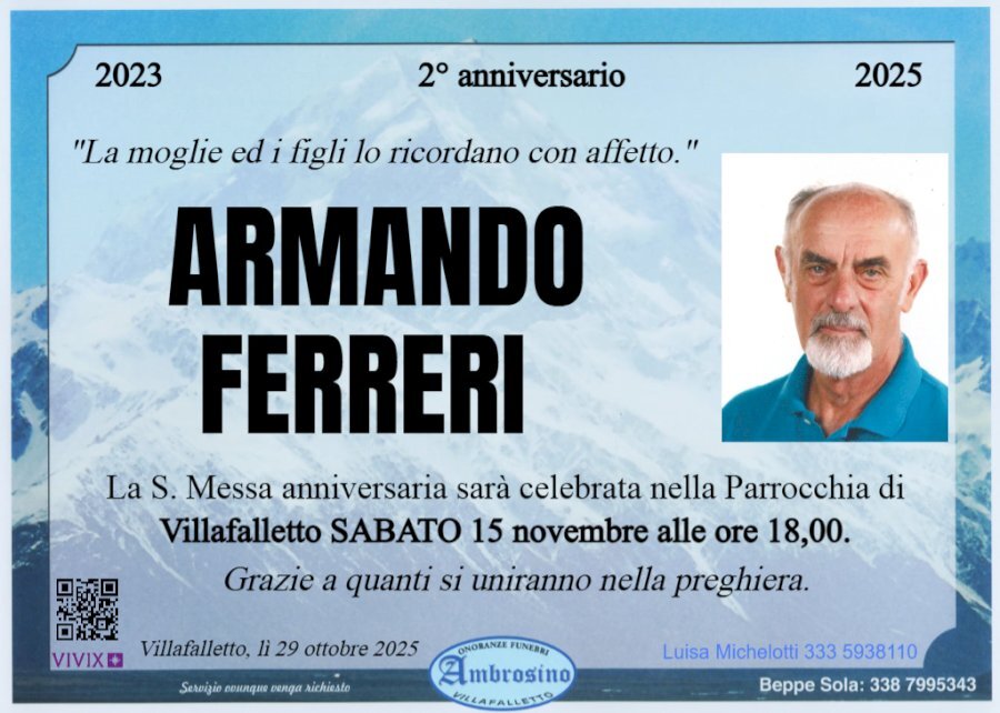 Manifesto di ARMANDO FERRERI Manifesto di ARMANDO FERRERI