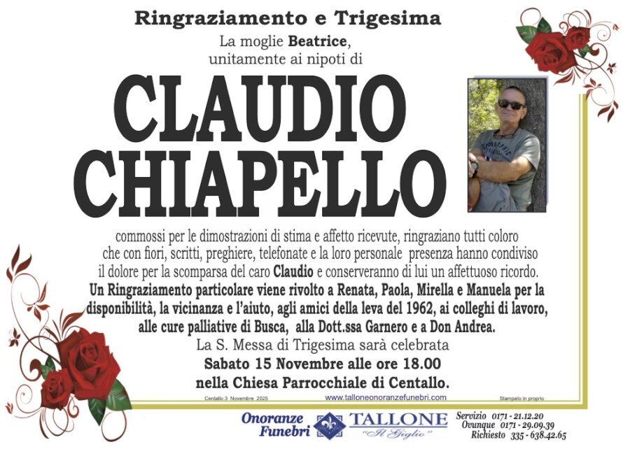 Manifesto di CLAUDIO CHIAPELLO
