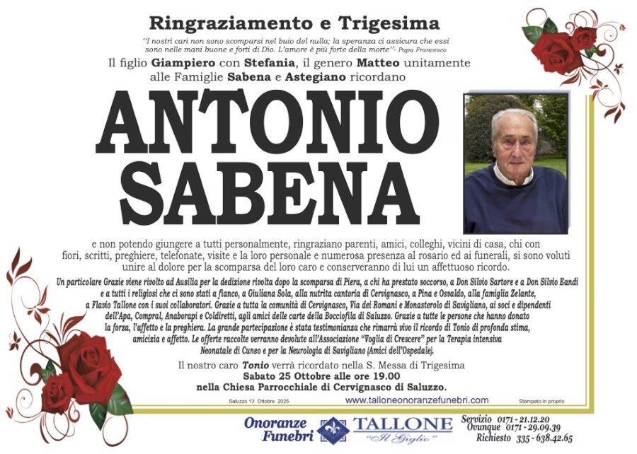 Manifesto di ANTONIO SABENA Manifesto di ANTONIO SABENA