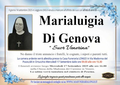 MARIALUIGIA DI GENOVA "SUOR VENERINA"