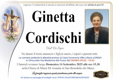 GINETTA CORDISCHI in DI STPIO