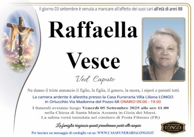 RAFFAELLA VESCE in CAPUTO