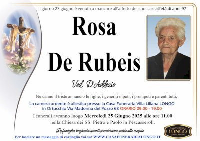 ROSA DE RUBEIS in D'ADDEZIO