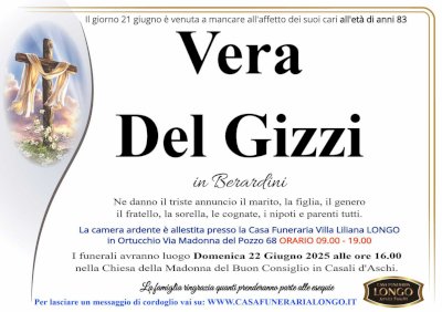 VERA DEL GIZZI in BERARDINI